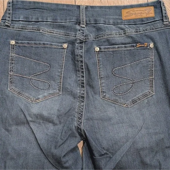 Seven 7 Plus 16 High Rise Skinny Jeans  Tummy‎ Slimming Faded Wash Stretchy - Picture 6 of 6